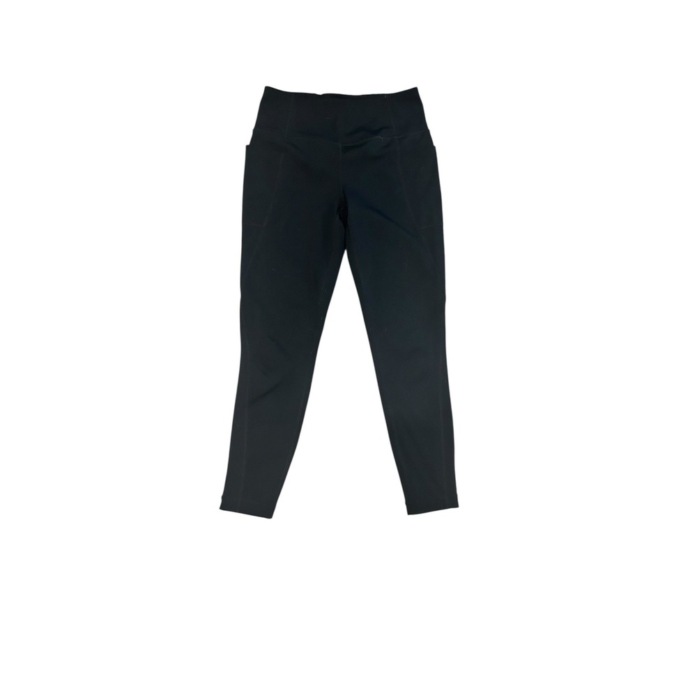 Lole Black Cropped Leggings Tights Sz S‎ High Rise Pocket Athletic Yoga Gym - Picture 2 of 5